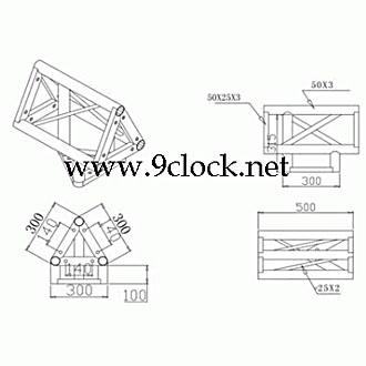 TRIANGLE THREE SIDE CORNER