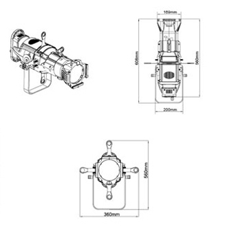 LED PROFILE SPOT 100