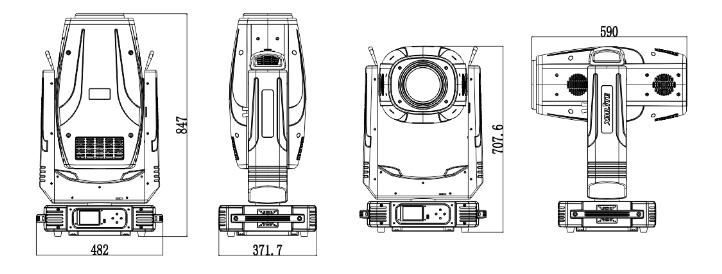 660W LED MOVING LIGHT